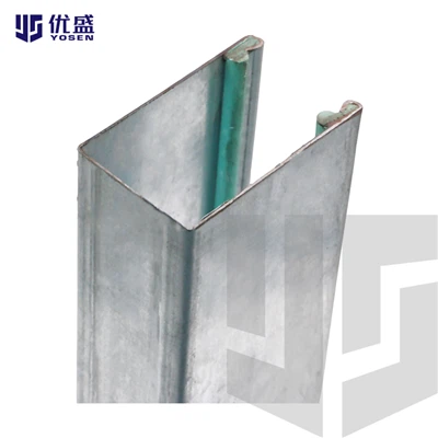 Đường ray dẫn hướng bằng thép mạ kẽm cho cửa cuốn